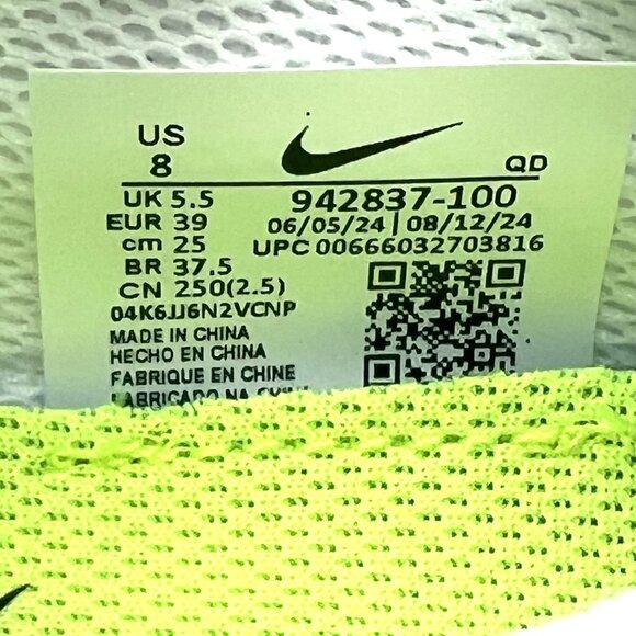 Nike Free RN 2018 Women's Running Shoes Size 8 White NEW - Picture 11 of 14